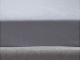 Простынь Евро 220x240 Ecotton Полисатин Светло серый