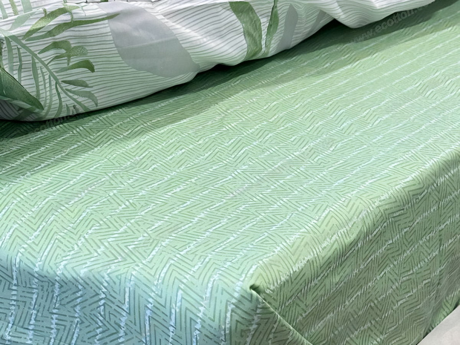 Euro 220x240 Ecotton Satin Bed Sheet 21006