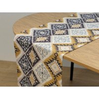 Table runner made of water-repellent fabric 45x170 DUCK 25839-2