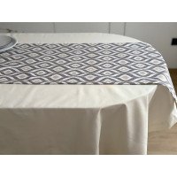 Table runner made of water-repellent fabric 45x170 DUCK 27951-29
