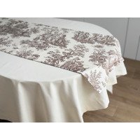 Table runner made of water-repellent fabric 45x170 DUCK 30497 Beige