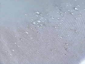Table runner made of water-repellent fabric 45x170 DUCK, grey