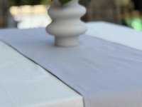 Table runner made of water-repellent fabric 45x170 DUCK, grey
