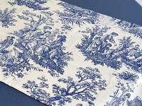 Table runner made of water-repellent fabric 45x170 DUCK Italiano fig. 30497-Blue
