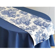 Раннер на стіл з водовідштовхувальної тканини 45x170 DUCK Italiano рис. 30497-Blue