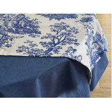 Раннер на стіл з водовідштовхувальної тканини 45x170 DUCK Italiano рис. 30497-Blue