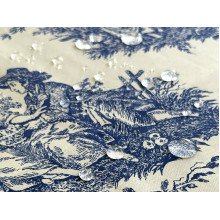 Раннер на стіл з водовідштовхувальної тканини 45x170 DUCK Italiano рис. 30497-Blue