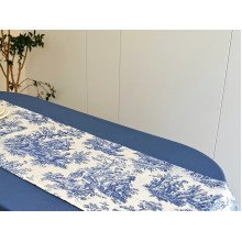 Раннер на стіл з водовідштовхувальної тканини 45x170 DUCK Italiano рис. 30497-Blue