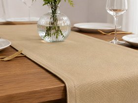 Раннер на стіл з водовідштовхувальної тканини 45x170 DUCK бежевий Beige
