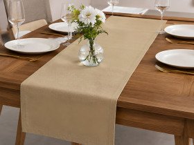 Раннер на стіл з водовідштовхувальної тканини 45x170 DUCK бежевий Beige