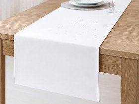 Раннер на стіл з водовідштовхувальної тканини 45x170 DUCK білий White