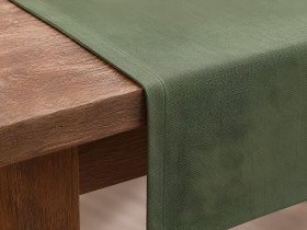 Table runner made of water-repellent fabric 45x170 DUCK 4057 Green