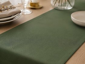 Table runner made of water-repellent fabric 45x170 DUCK 4057 Green