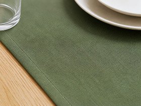 Table runner made of water-repellent fabric 45x170 DUCK 4057 Green