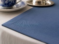 Table runner made of water-repellent fabric 45x170 DUCK 4066 Blue