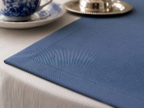 Table runner made of water-repellent fabric 45x170 DUCK 4066 Blue