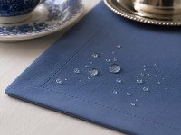 Table runner made of water-repellent fabric 45x170 DUCK 4066 Blue