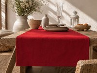 Table runner made of water-repellent fabric 45x170 DUCK 4070 Red