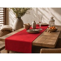 Table runner made of water-repellent fabric 45x170 DUCK 4070 Red