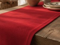 Table runner made of water-repellent fabric 45x170 DUCK 4070 Red