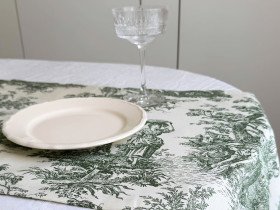 Раннер на стіл з водовідштовхувальної тканини 45x170 DUCK Italiano 30497-Green
