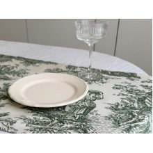 Раннер на стол из водоотталкивающей ткани 45x170 DUCK Italiano 30497-Green
