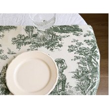 Раннер на стол из водоотталкивающей ткани 45x170 DUCK Italiano 30497-Green