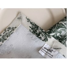 Раннер на стол из водоотталкивающей ткани 45x170 DUCK Italiano 30497-Green