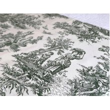 Раннер на стол из водоотталкивающей ткани 45x170 DUCK Italiano 30497-Green