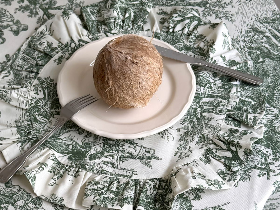 Table runner made of water-repellent fabric 45x170 DUCK Italiano 30497-Green