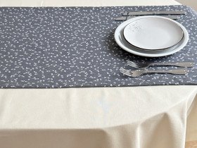 Раннер на стол из водоотталкивающей ткани 45x170 DUCK V-11 Grey