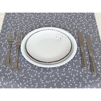 Table runner made of water-repellent fabric 45x170 DUCK V-11 Grey