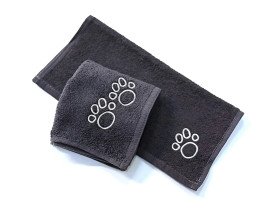 Set Dark Grey Paws (30x30+30x50)