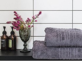 Полотенце махровое 50x100 Ecotton Antracite 550