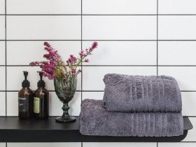 Полотенце махровое 50x100 Ecotton Antracite 550