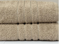 Полотенце махровое 70x140 Ecotton Бежевое 420