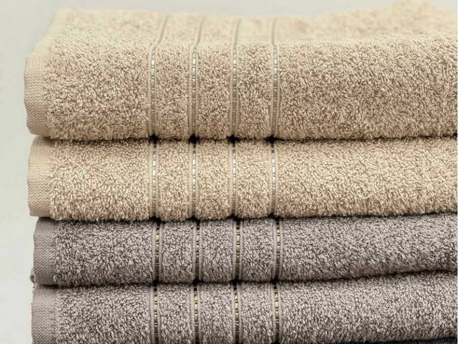 Полотенце махровое 50x90 Ecotton Бежевое 420