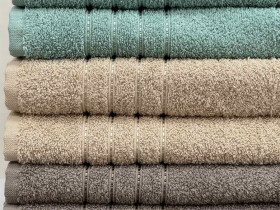 Полотенце махровое 70x140 Ecotton Бежевое 420