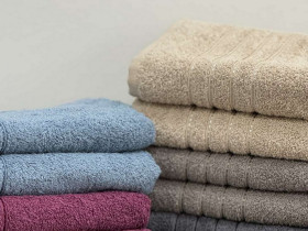 Полотенце махровое 50x90 Ecotton Бежевое 420