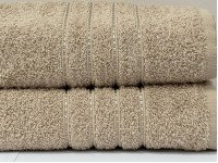 Полотенце махровое 50x90 Ecotton Бежевое 420