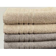 Полотенце махровое 50x90 Ecotton Бежевое 420
