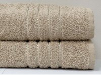 Полотенце махровое 50x90 Ecotton Бежевое 420
