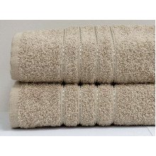 Полотенце махровое 70x140 Ecotton Бежевое 420