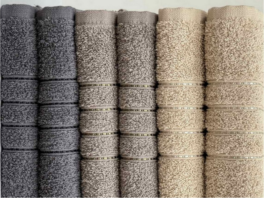 Полотенце махровое 70x140 Ecotton Бежевое 420