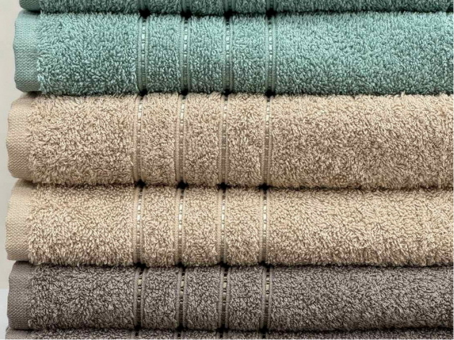 Полотенце махровое 70x140 Ecotton Бежевое 420