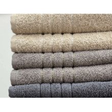Полотенце махровое 70x140 Ecotton Бежевое 420