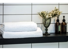 Полотенце махровое 70x140 Ecotton Белое 500