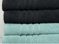 Полотенце махровое 50x90 Ecotton Черное 420