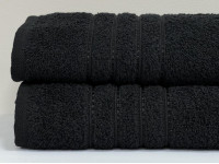 Полотенце махровое 50x90 Ecotton Черное 420