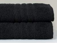 Полотенце махровое 70x140 Ecotton Черное 420